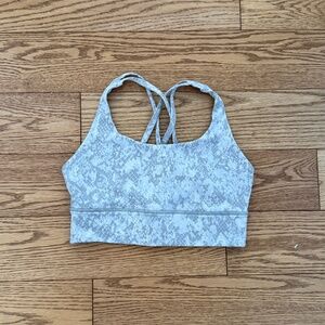 lululemon Energy Longline Bra Medium Support, B–D Cups in Hideaway Camo, 6